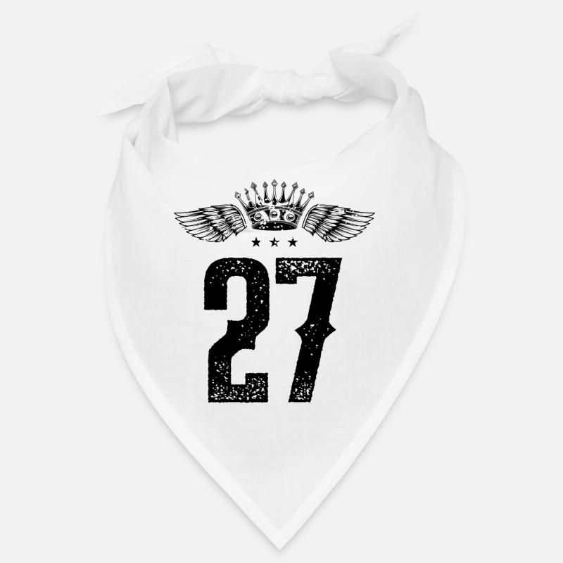 27 Zahl Krone Bandana