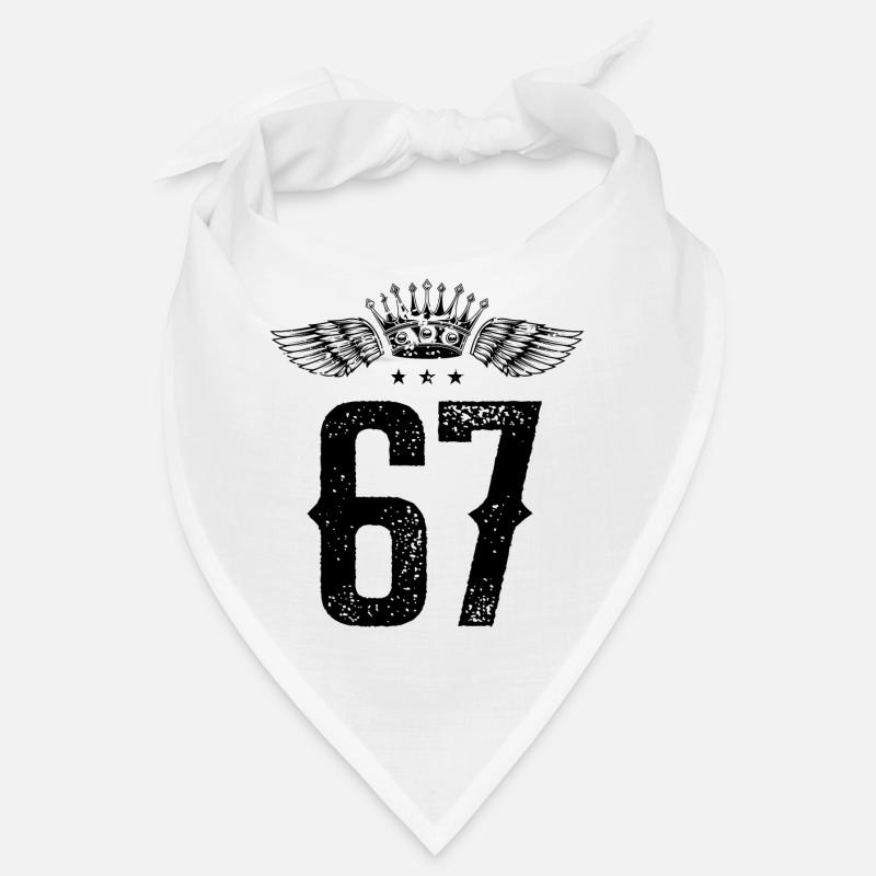 67 Number crown Bandana