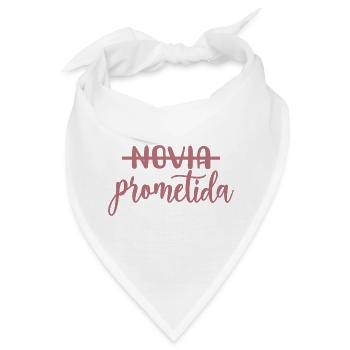 Prometida Verlobte Verlobung Hochzeit Braut zu sein - Bandana - Weiß - Vorne