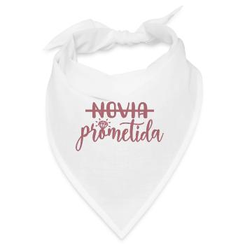 Prometida Verlobte Verlobung Hochzeit Braut zu sein - Bandana - Weiß - Vorne