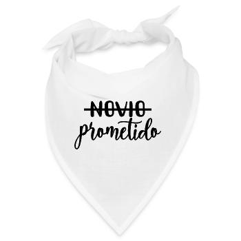Prometido Verlobter Verlobter Verlobt Hochzeit Bräutigam zu sein - Bandana - Weiß - Vorne