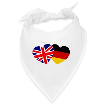Die britisch deutsche Partnerschaft - Bandana - Weiß - Vorne
