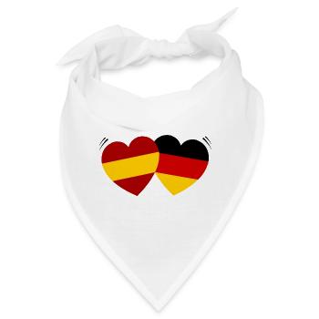 Die spanisch deutsche Liebe - Bandana - Weiß - Vorne