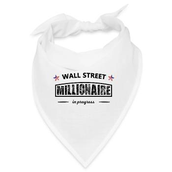 Die Wall Street Millionäre - Bandana - Weiß - Vorne