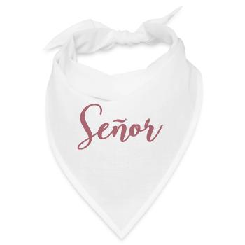 Señor Verlobungsbräutigam wird Hochzeitsfeier sein - Bandana - Weiß - Vorne