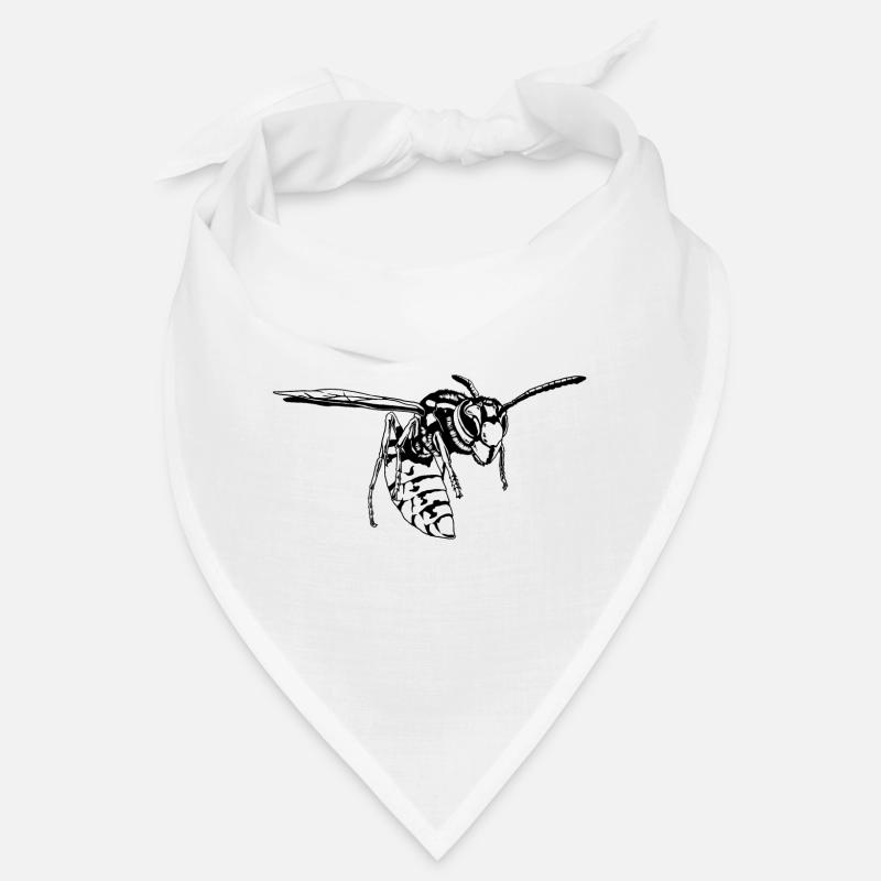 Cool Wasp Insect Sketch Graphic Wasp Animal Lover Bandana