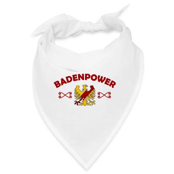 Die Kraft aus Baden - Bandana - Weiß - Vorne