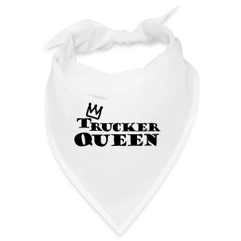 Die Trucker Prinzessin - Bandana - Weiß - Vorne