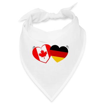 Die deutsch kanadische Partnerschaft - Bandana - Weiß - Vorne