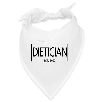 Ernährungsberater Est. 2023 Diätassistent Student - Bandana - Weiß - Vorne