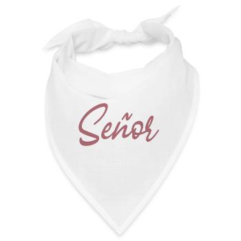 Señor Verlobungsbräutigam wird Hochzeitsfeier sein - Bandana - Weiß - Vorne