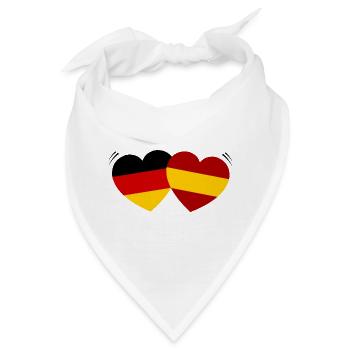 Ein spanisch deutsches Paar - Bandana - Weiß - Vorne