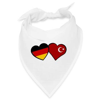 Die deutsch türkische Partnerschaft - Bandana - Weiß - Vorne