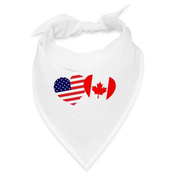 Die kanadisch amerikanische Partnerschaft - Bandana - Weiß - Vorne