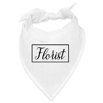 Florist Proud Graduate Florist Student Geschenk - Bandana - Weiß - Vorne