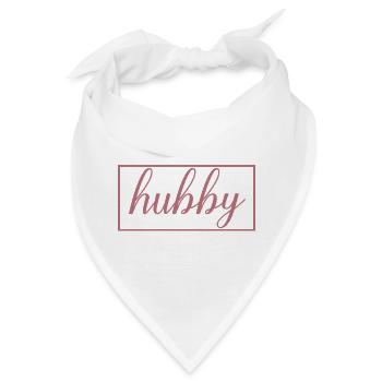 Ehemann Matching Verlobung Hochzeit Flitterwochen - Bandana - Weiß - Vorne