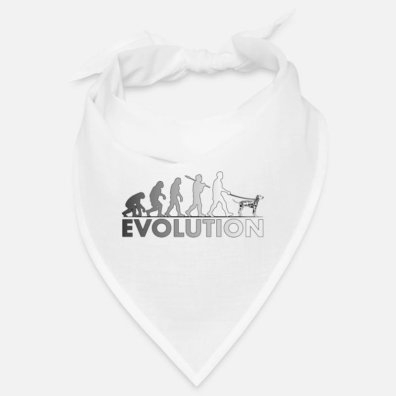 Dalmatiner Evolution Schwarz und Weiß Bandana