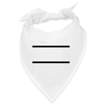 Linie - Bandana - Weiß - Vorne