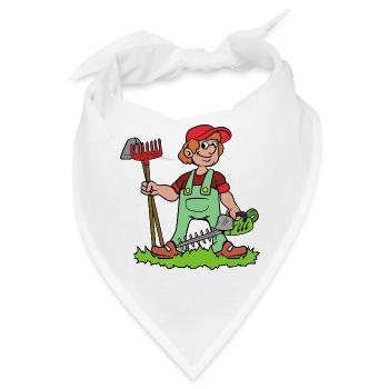 Gärtner - Bandana - Weiß - Vorne
