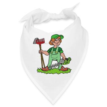 Gärtner - Bandana - Weiß - Vorne
