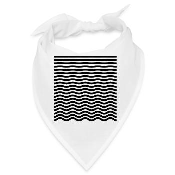 Verlauf von Gerade zu Welle – Minimalist - Bandana - Weiß - Vorne
