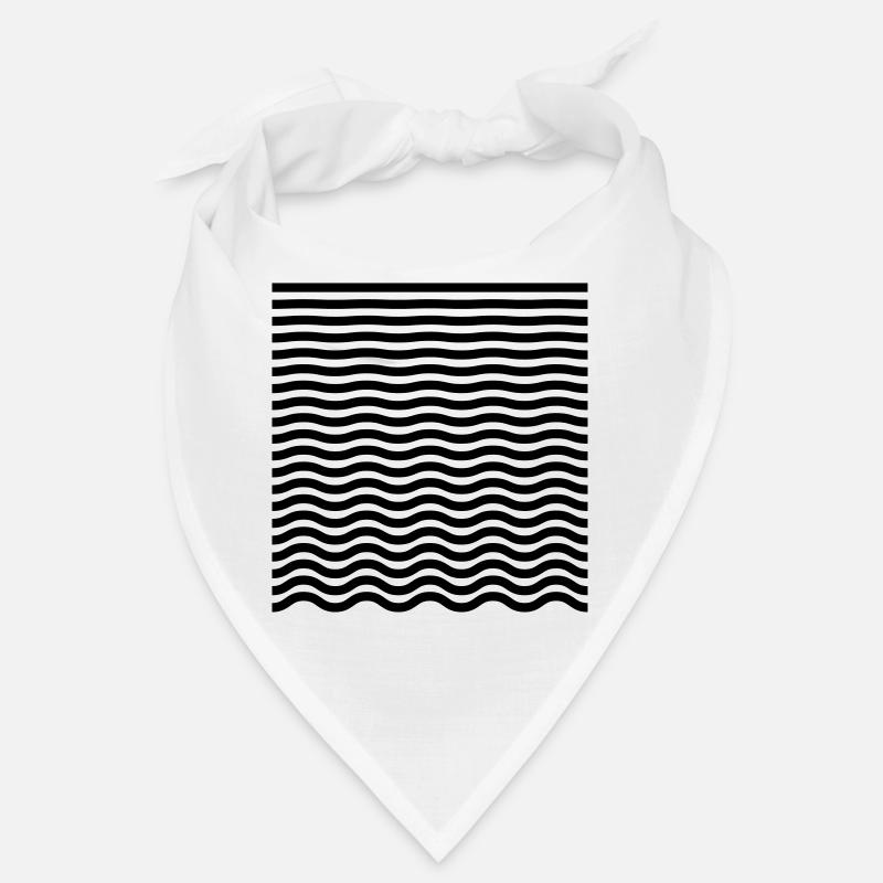 Course from straight to wave - minimalist Bandana