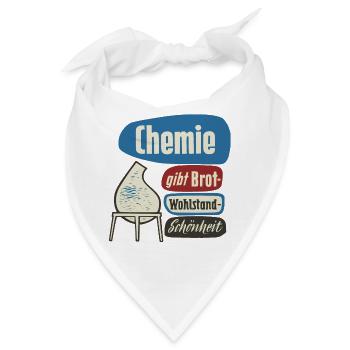Chemie Werbung - Bandana - Weiß - Vorne