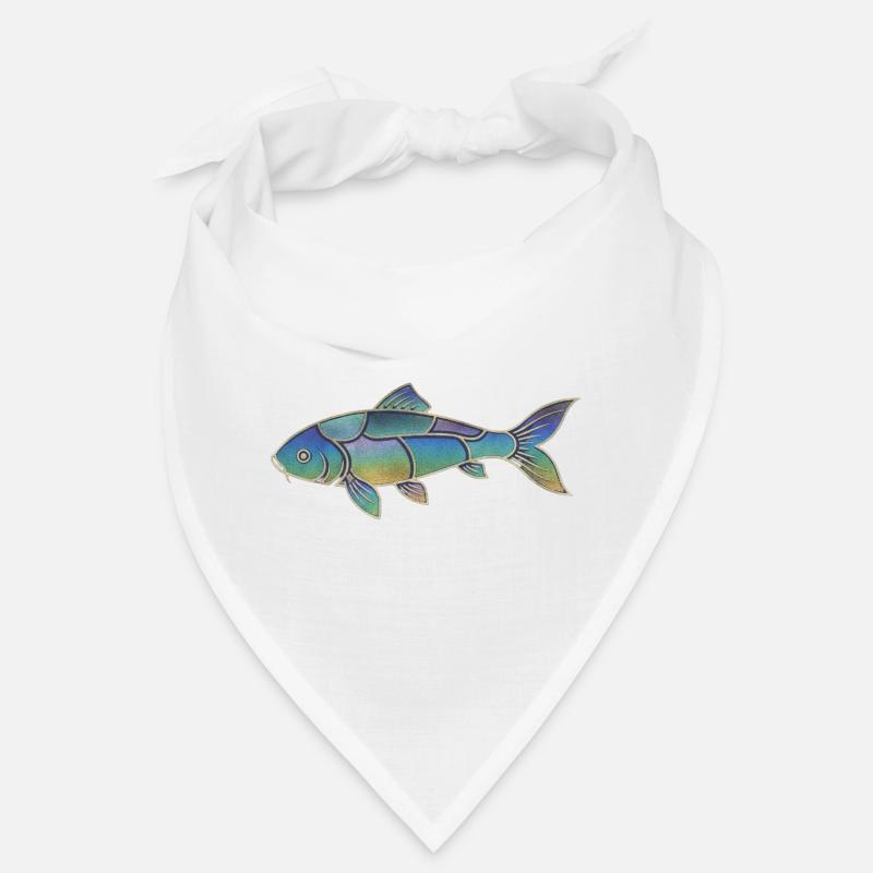 Gradient Pattern Iridescent Koi Fish Bandana
