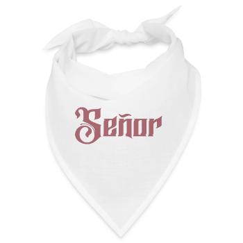 Señor Verlobungsbräutigam wird Hochzeitsfeier sein - Bandana - Weiß - Vorne