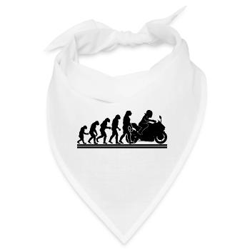 Evolution Motorradfahrer Enduro Motorrad Motorrad - Bandana - Weiß - Vorne