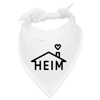 Heim - unser Haus / Zuhause - Bandana - Weiß - Vorne
