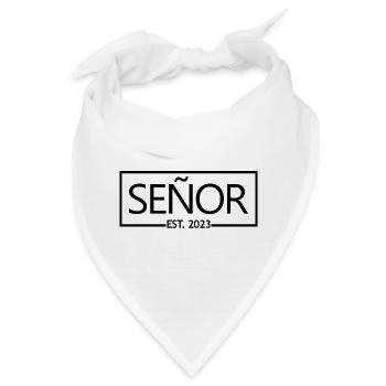 2023 Hochzeitsfeier des Verlobungsbräutigams - Bandana - Weiß - Vorne