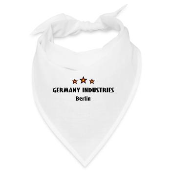 Berliner Industrie Deutschland - Bandana - Weiß - Vorne