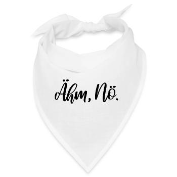 Ähm, Nö. - Bandana - Weiß - Vorne