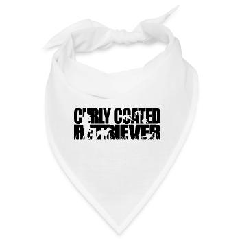 CURLY COATED RETRIEVER Jagdhund Wilsigns Jagdhunde - Bandana - Weiß - Vorne