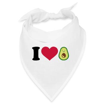Avocado - Bandana - Weiß - Vorne