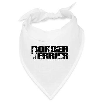 BORDER TERRIER Jagdhund Wilsigns Jagdhunde Jäger - Bandana - Weiß - Vorne
