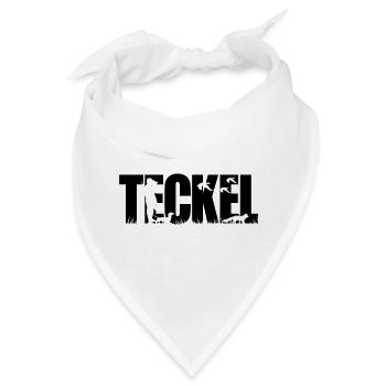 TECKEL Jagdhund Wilsigns Jagdhunde Dackel Jäger - Bandana - Weiß - Vorne