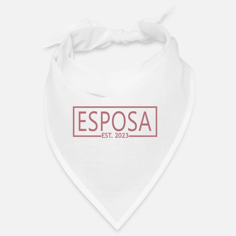 Esposa Est. 2023 Ehefrau wird Braut Paar Hochzeit Bandana