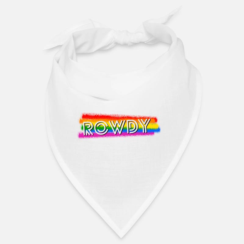Queer Rowdy - Bandana - Weiß