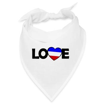Die Franzosen Liebe - Bandana - Weiß - Vorne