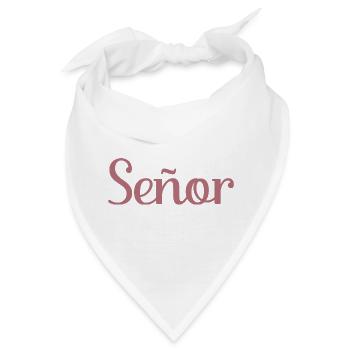 Señor Verlobungsbräutigam wird Hochzeitsfeier sein - Bandana - Weiß - Vorne