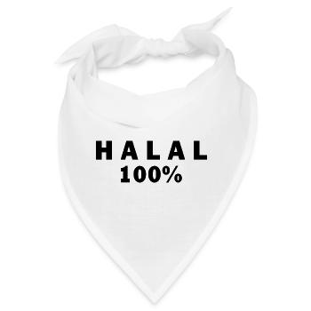 Halal حلال - Bandana - Weiß - Vorne