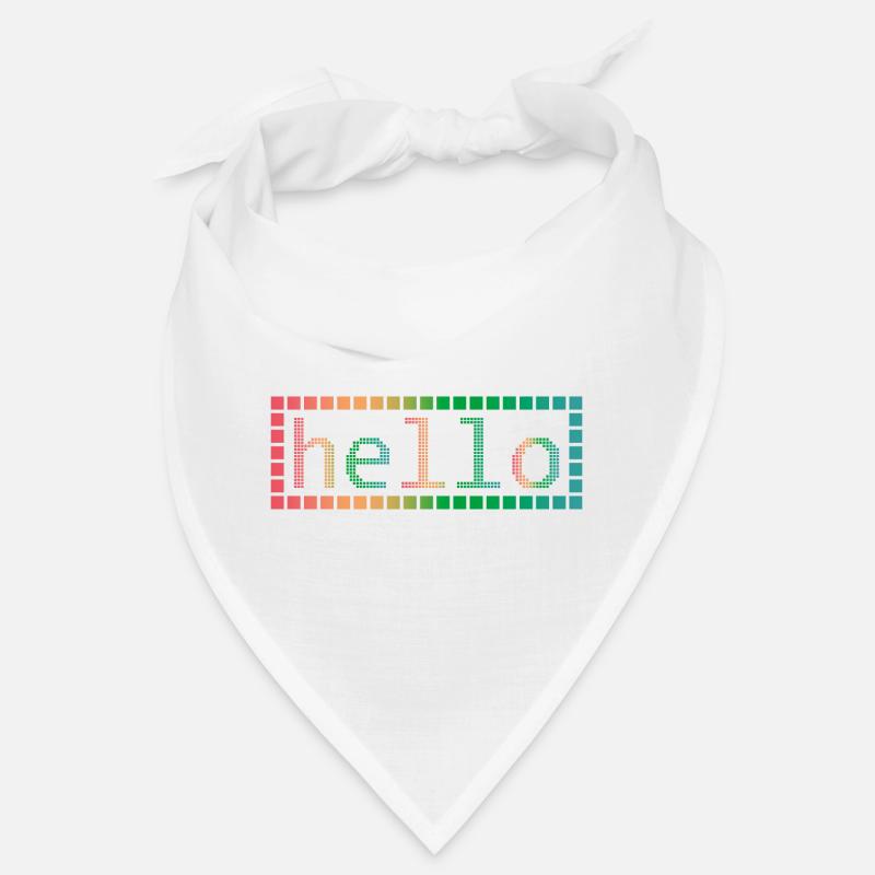 Hello in Pixels Bandana
