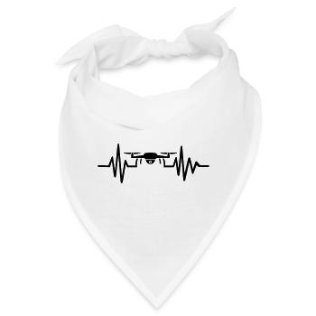 Drohne - Bandana - Weiß - Vorne