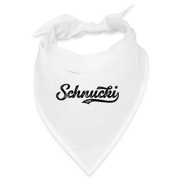 Schnucki Schriftzug Retro Vintage - Bandana - Weiß - Vorne