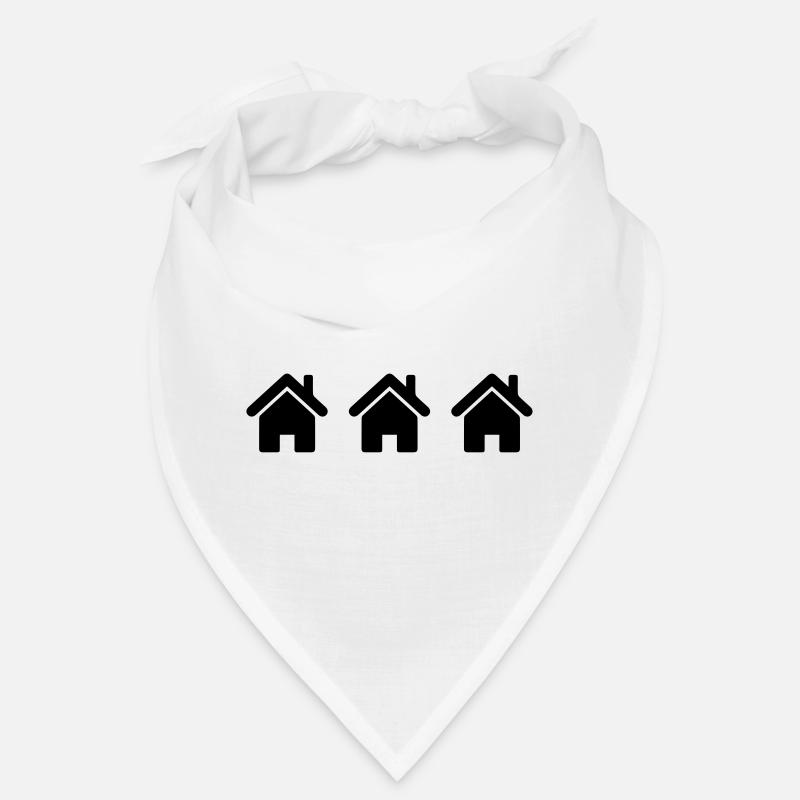 symbole d'icône de maison Bandana