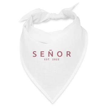 2022 Hochzeitsfeier des Verlobungsbräutigams - Bandana - Weiß - Vorne