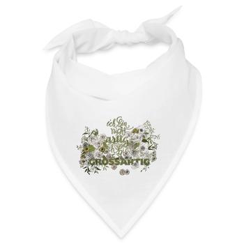 ich bin nicht artig - Bandana - Weiß - Vorne