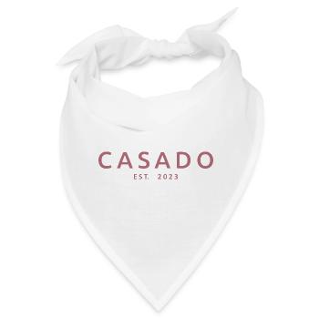 2023 Hochzeitsfeier des Verlobungsbräutigams - Bandana - Weiß - Vorne